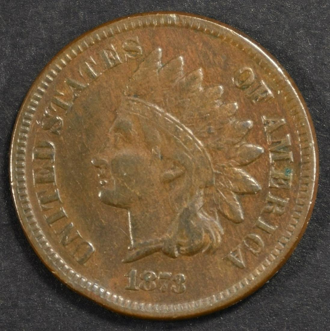 1873 INDIAN HEAD CENT  XF (1 of 2)