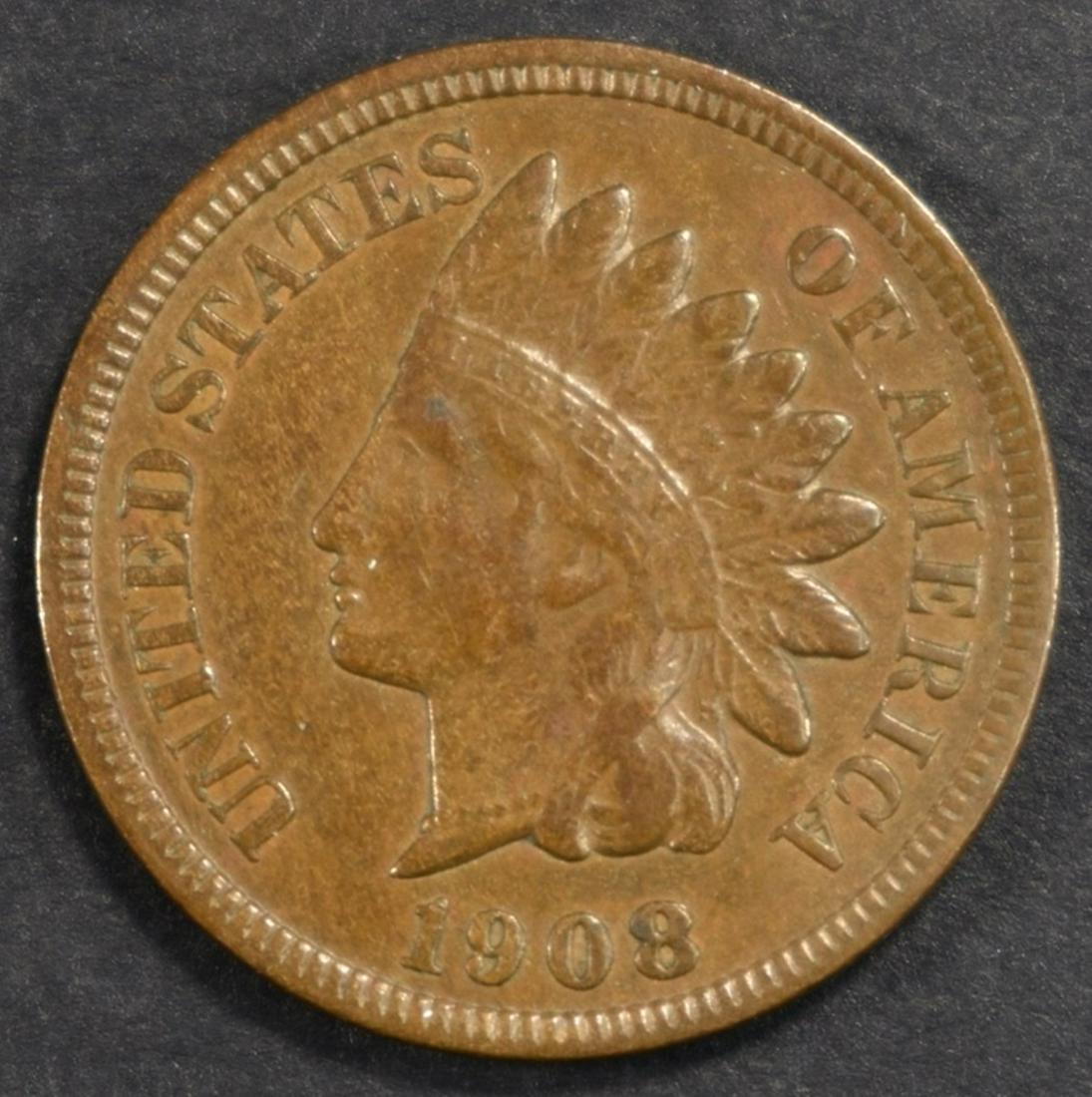 1908-S INDIAN HEAD CENT  AU (1 of 2)
