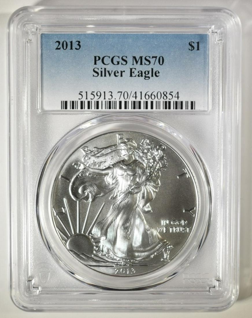 2013 AMERICAN SILVER EAGLE PCGS MS-70 (1 of 4)