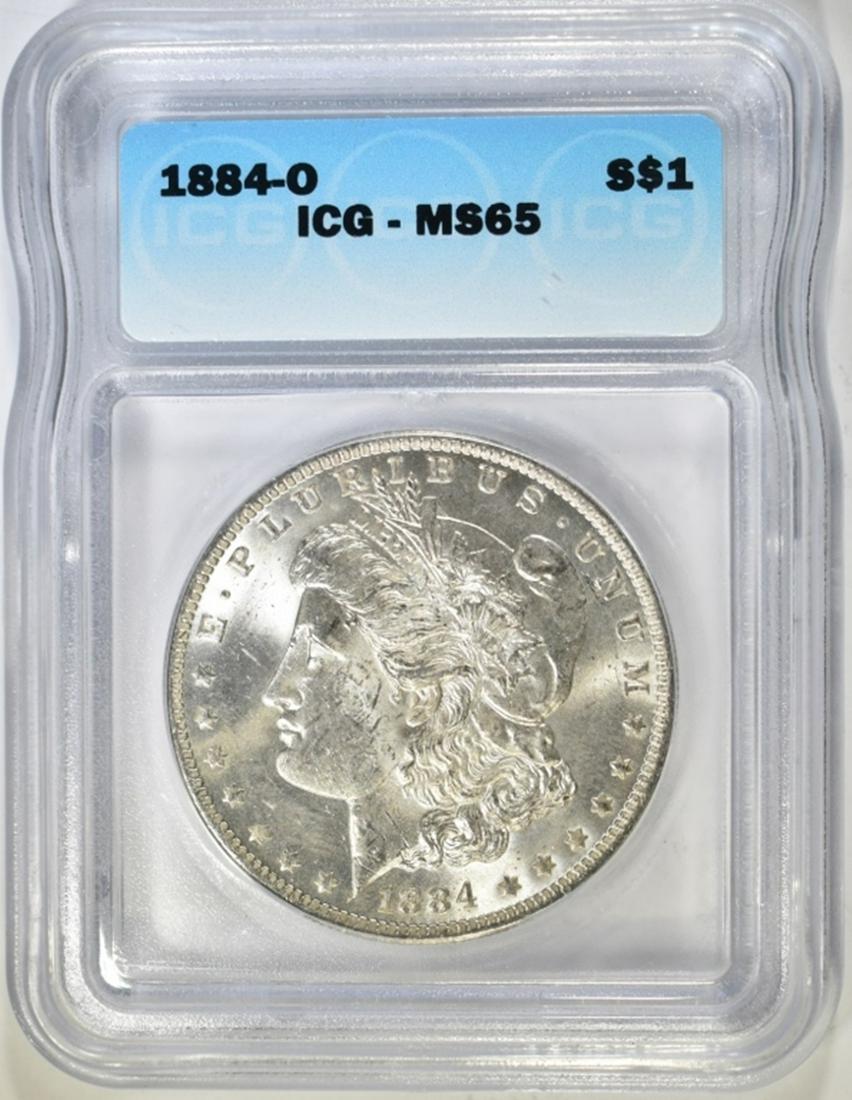 1884-O MORGAN DOLLAR ICG MS-65 (1 of 4)