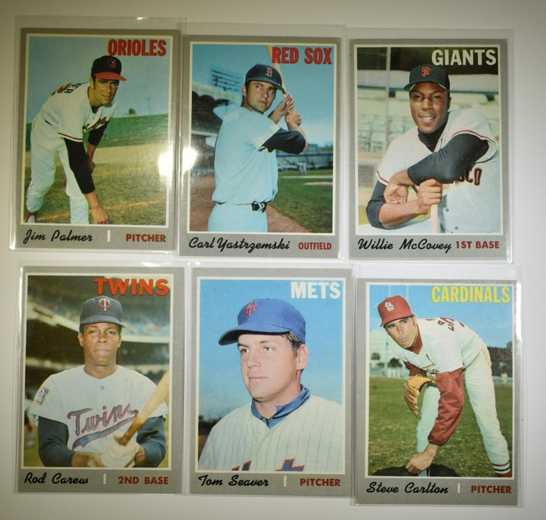 6 1970 TOPPS BASEBALL CARDS (1 of 1)