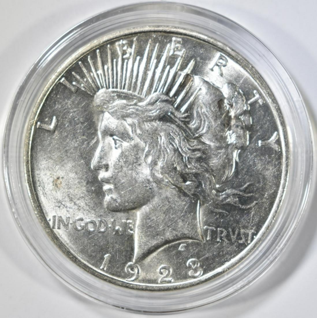 1923-D PEACE DOLLAR CH BU (1 of 2)