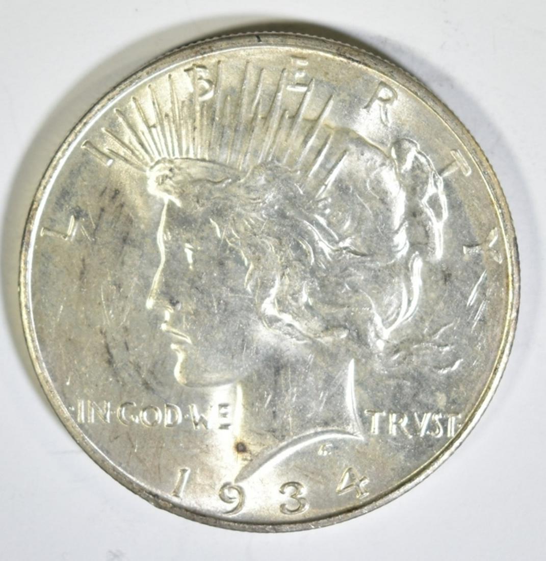 1934-D PEACE DOLLAR CH BU (1 of 2)