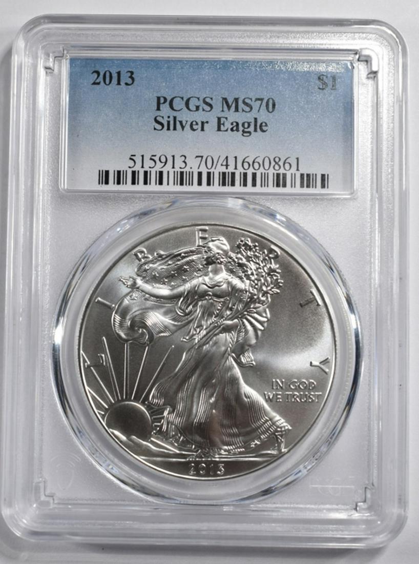 2013 AMERICAN SILVER EAGLE PCGS MS-70 (1 of 4)