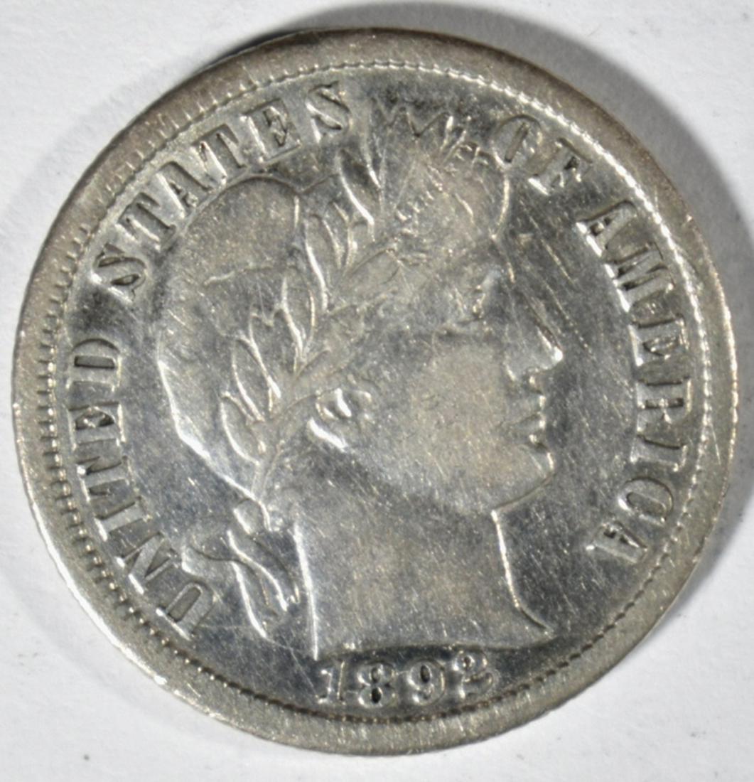 1892-O BARBER DIME AU (1 of 2)