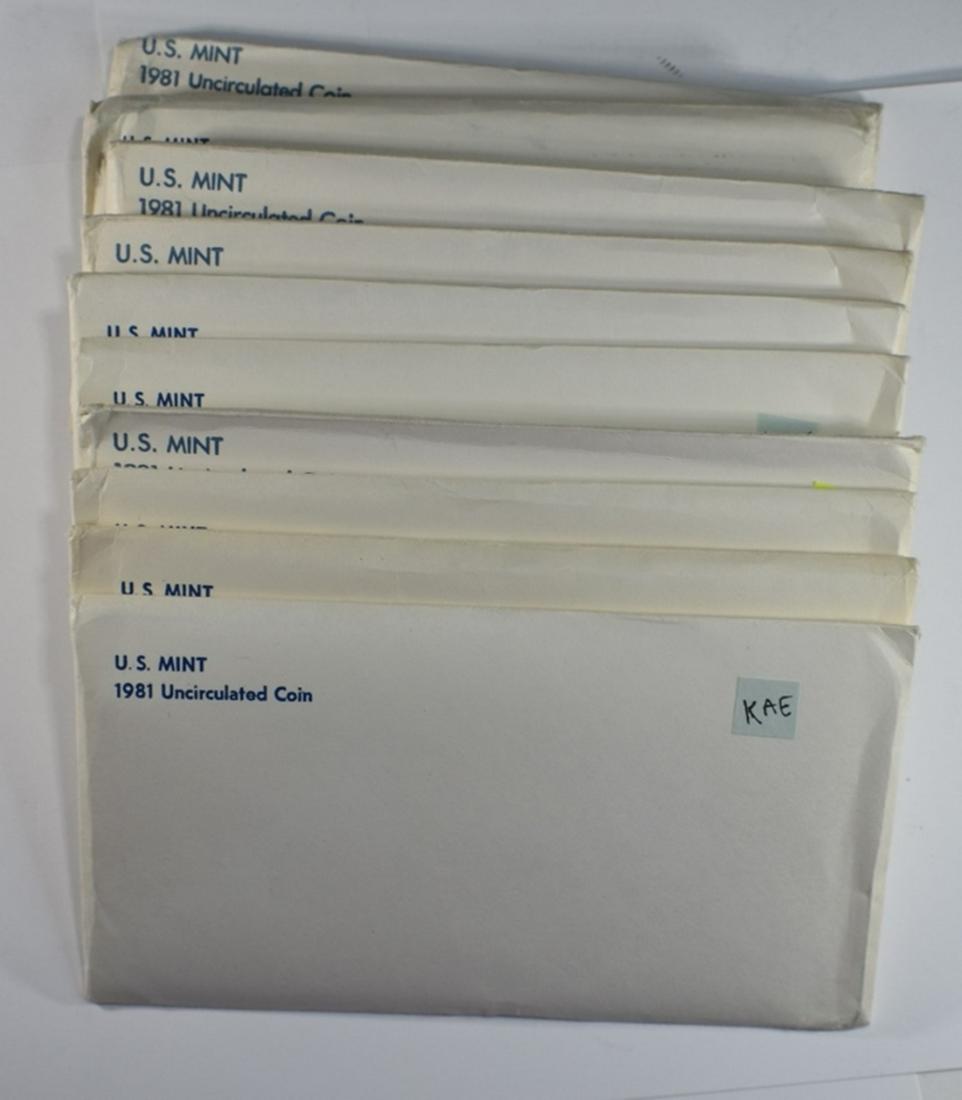 10-1981 U.S. MINT UNCIRCULATED SETS ORIG PACKAGING (1 of 2)