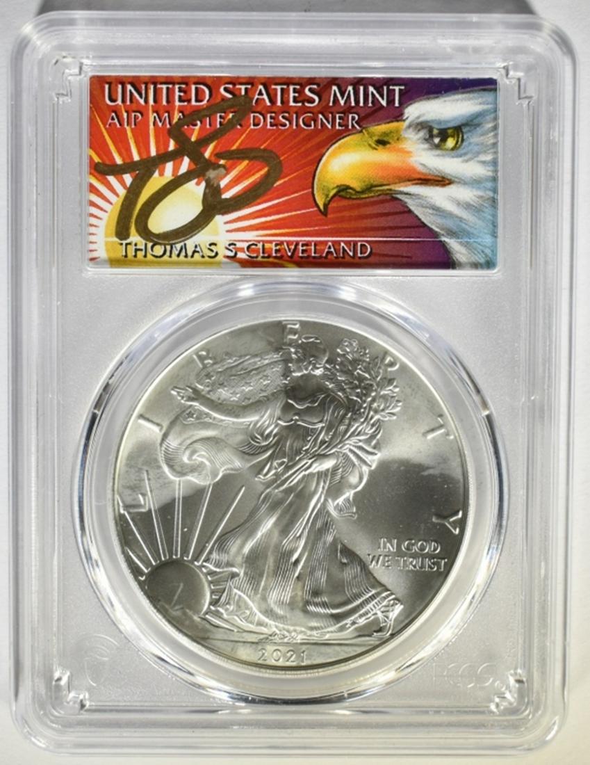 2021 T-1 AMERICAN SILVER EAGLE  PCGS MS-70 (1 of 4)