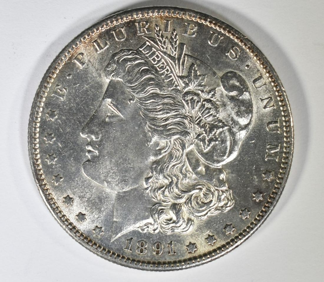 1891-S MORGAN DOLLAR  CH BU (1 of 2)