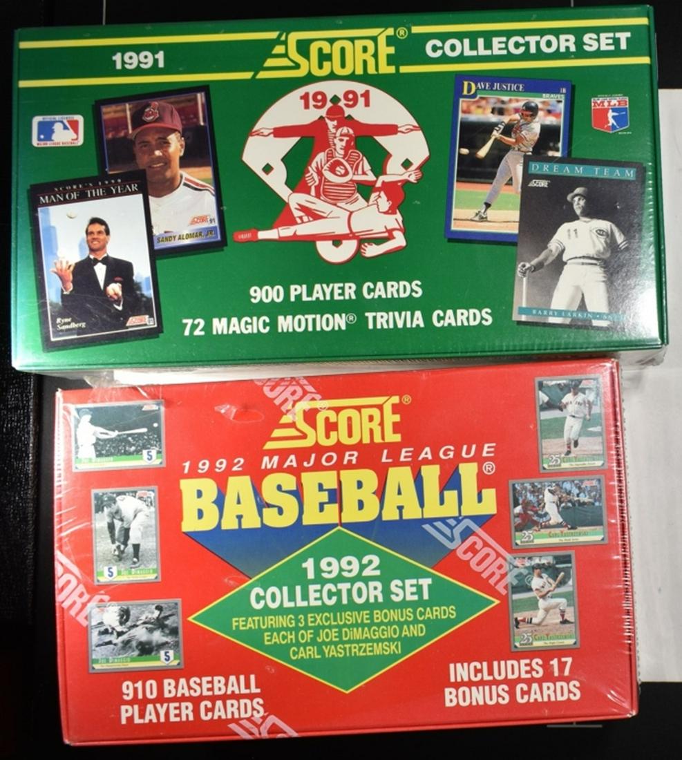 1991 & 1992 SCORE BASEBALL  COLLECTOR SET SEALED (1 of 1)