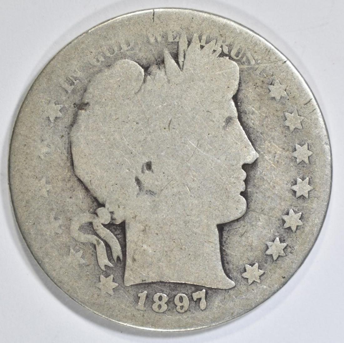 1897-S BARBER HALF DOLLAR  AG (1 of 2)