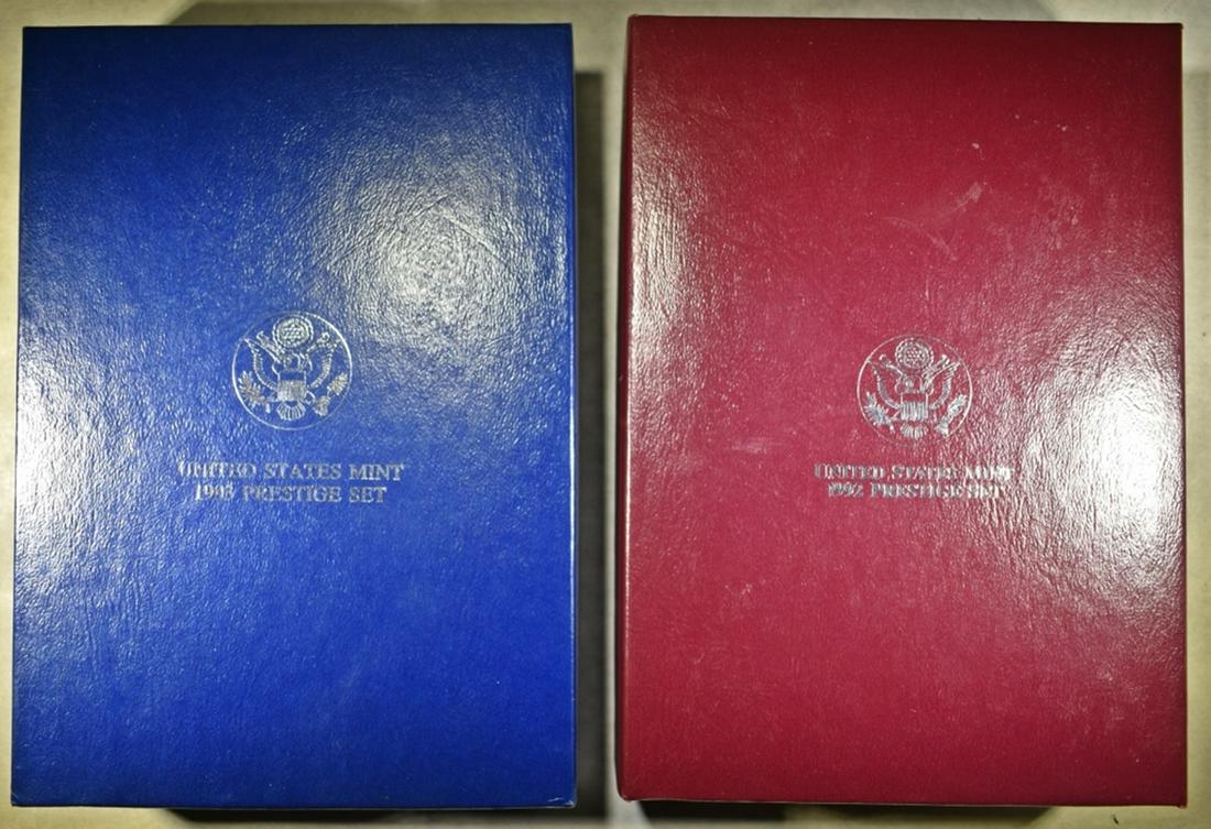 1992 & 93 U.S. MINT PRESTIGE PROOF SETS (1 of 6)