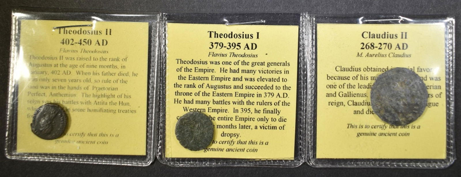 3 DIFFERENT ANCIENT COINS  XF+ (1 of 3)