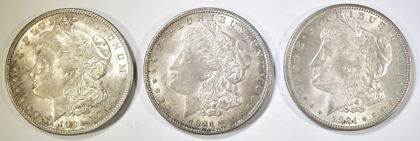 3-NICE CIRC 1921 MORGAN DOLLARS (1 of 2)