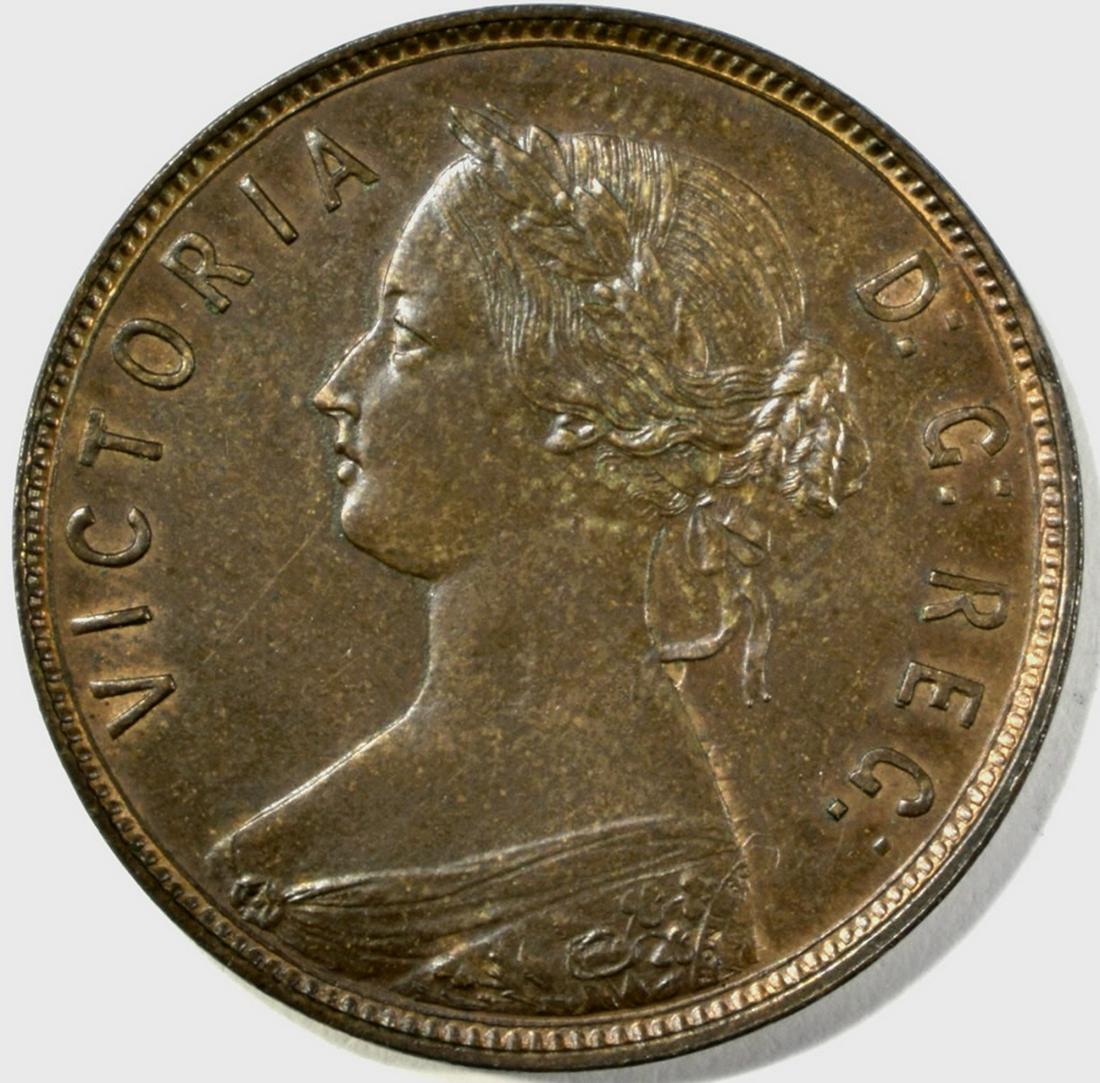 1872-H NEWFOUNDLAND CENT CH/GEM BU (1 of 2)