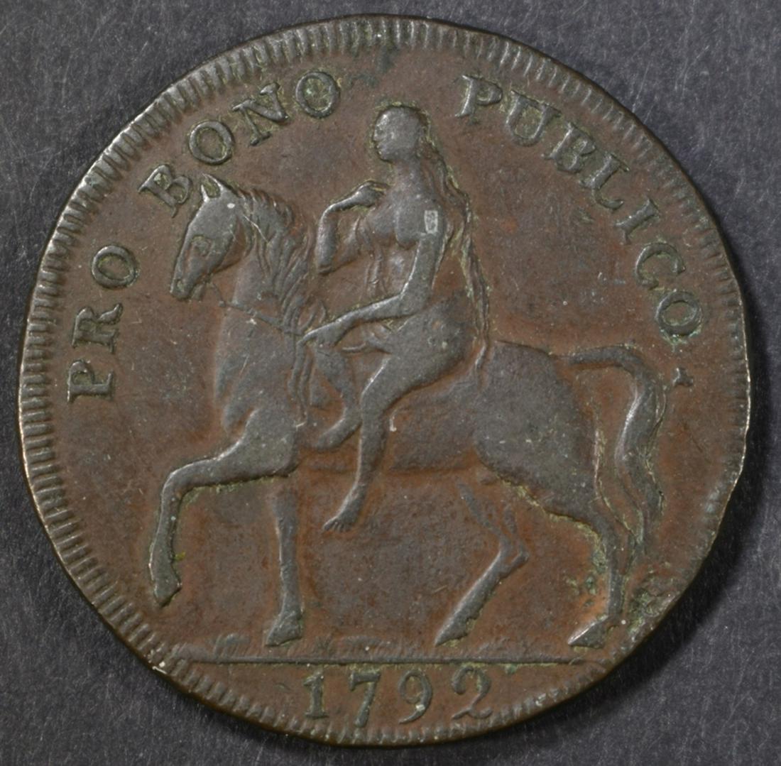 1792 COVENTRY HALF PENNY CONDOR TOKEN (1 of 2)