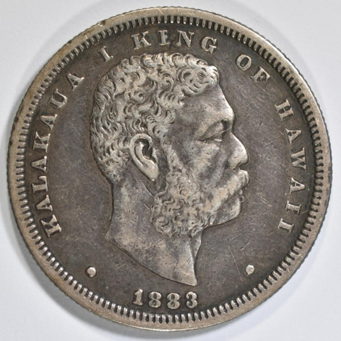 1883 HAWAII HALF DOLLAR XF (1 of 2)