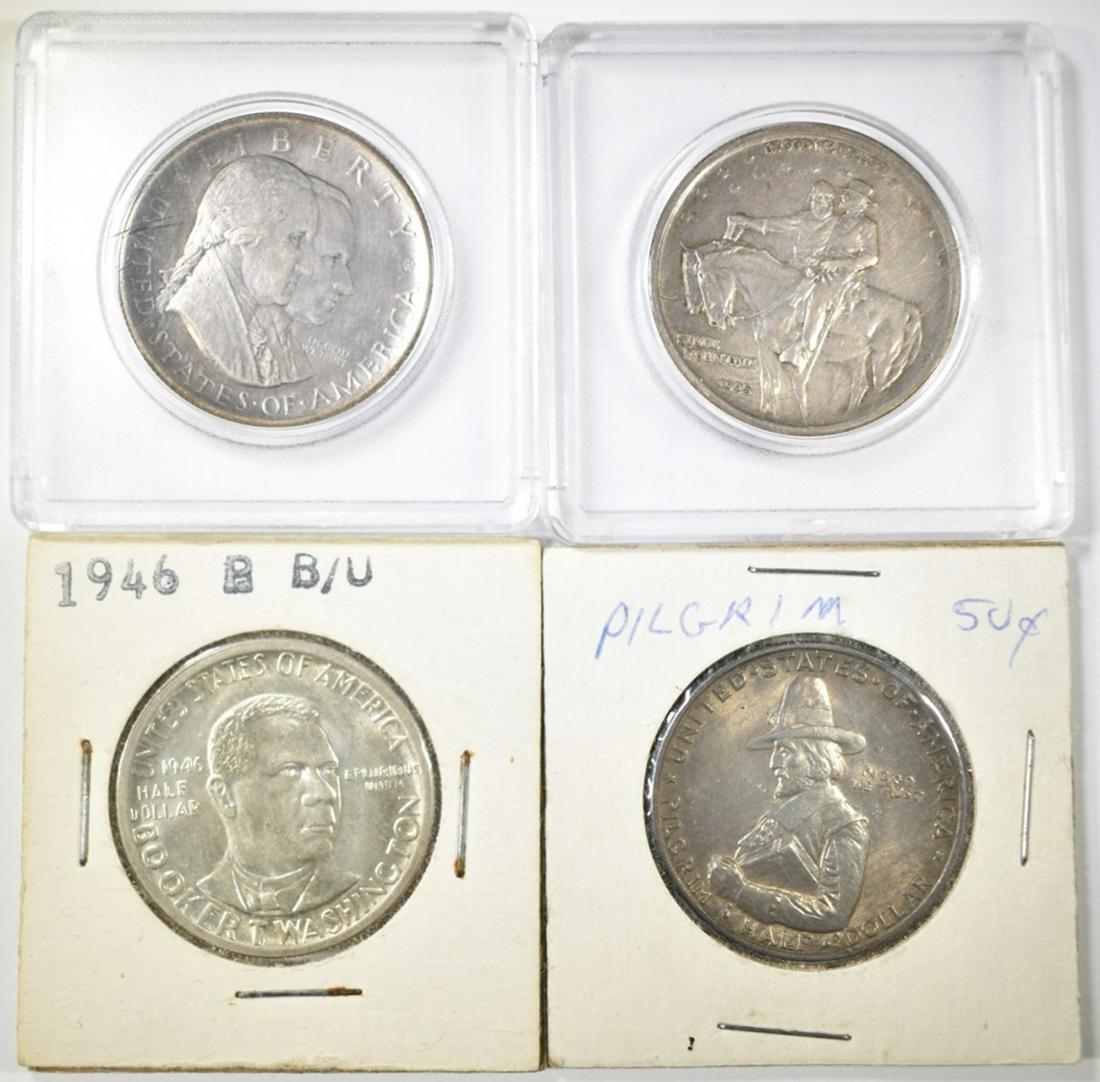 4 COMMEM HALF DOLLARS (1 of 2)