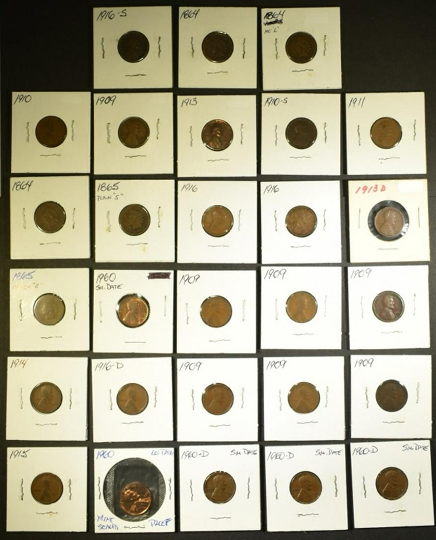 LOT OF 28 MIXED CENTS (1 of 1)