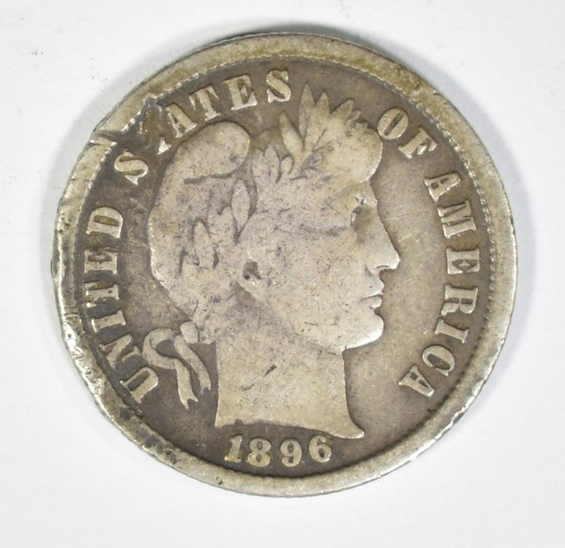 1896 BARBER DIME  VF (1 of 2)