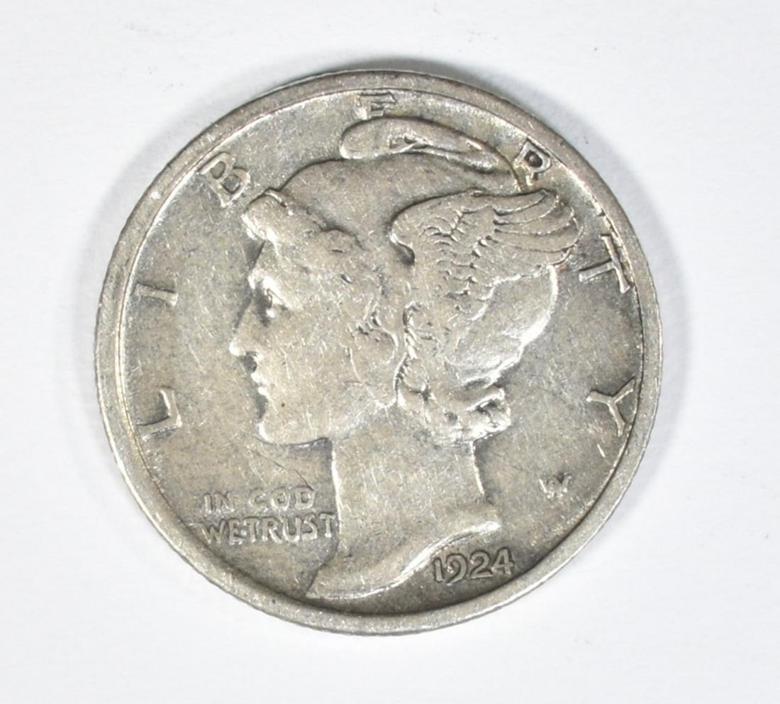 1924-D MERCURY DIME  AU (1 of 2)