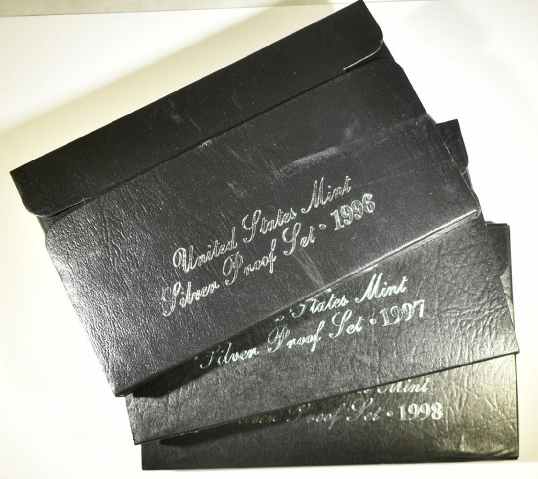 1996, 97 & 98 U.S. SILVER PROOF SETS (1 of 3)