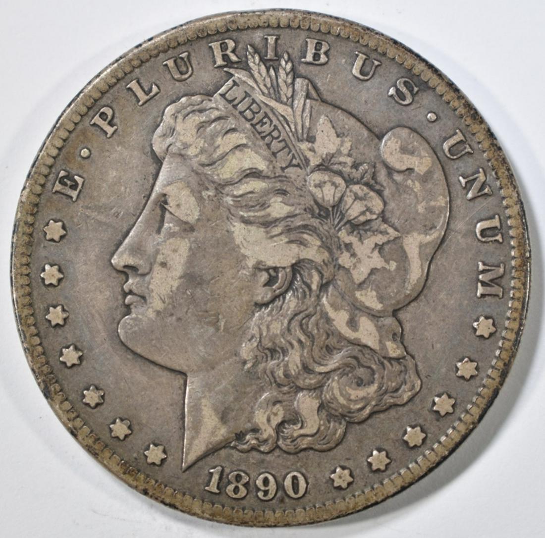 1890-CC MORGAN DOLLAR, VF (1 of 2)