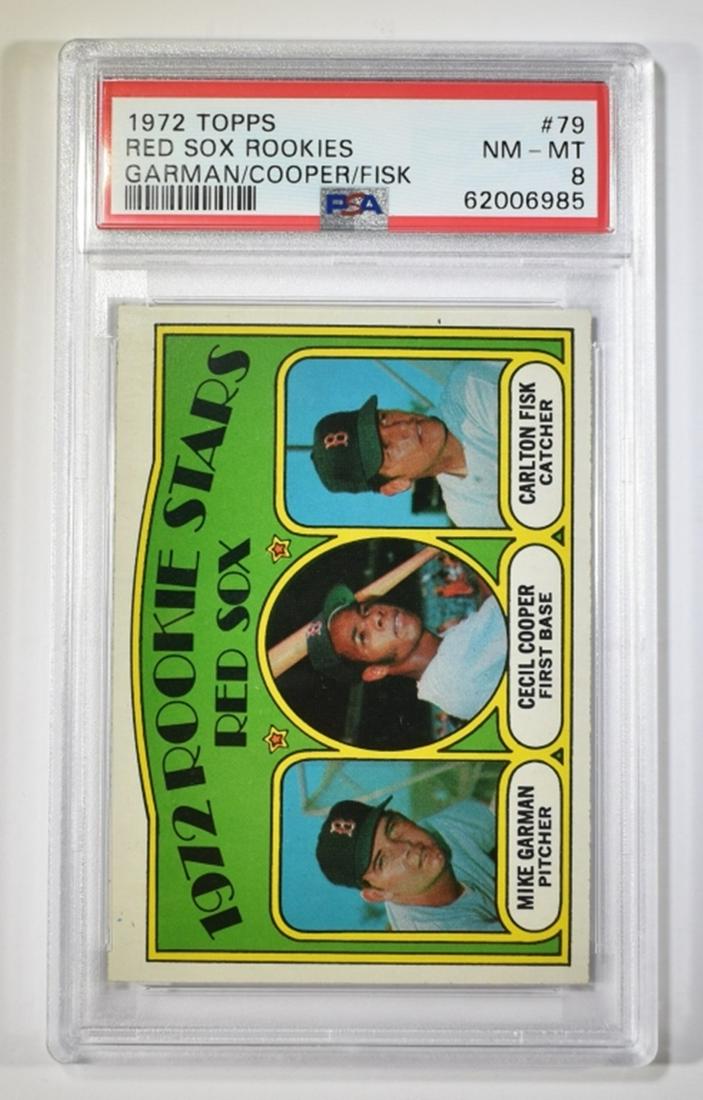 1972 TOPPS RED SOX ROOKIES  #79 PSA NM-MT8 (1 of 2)