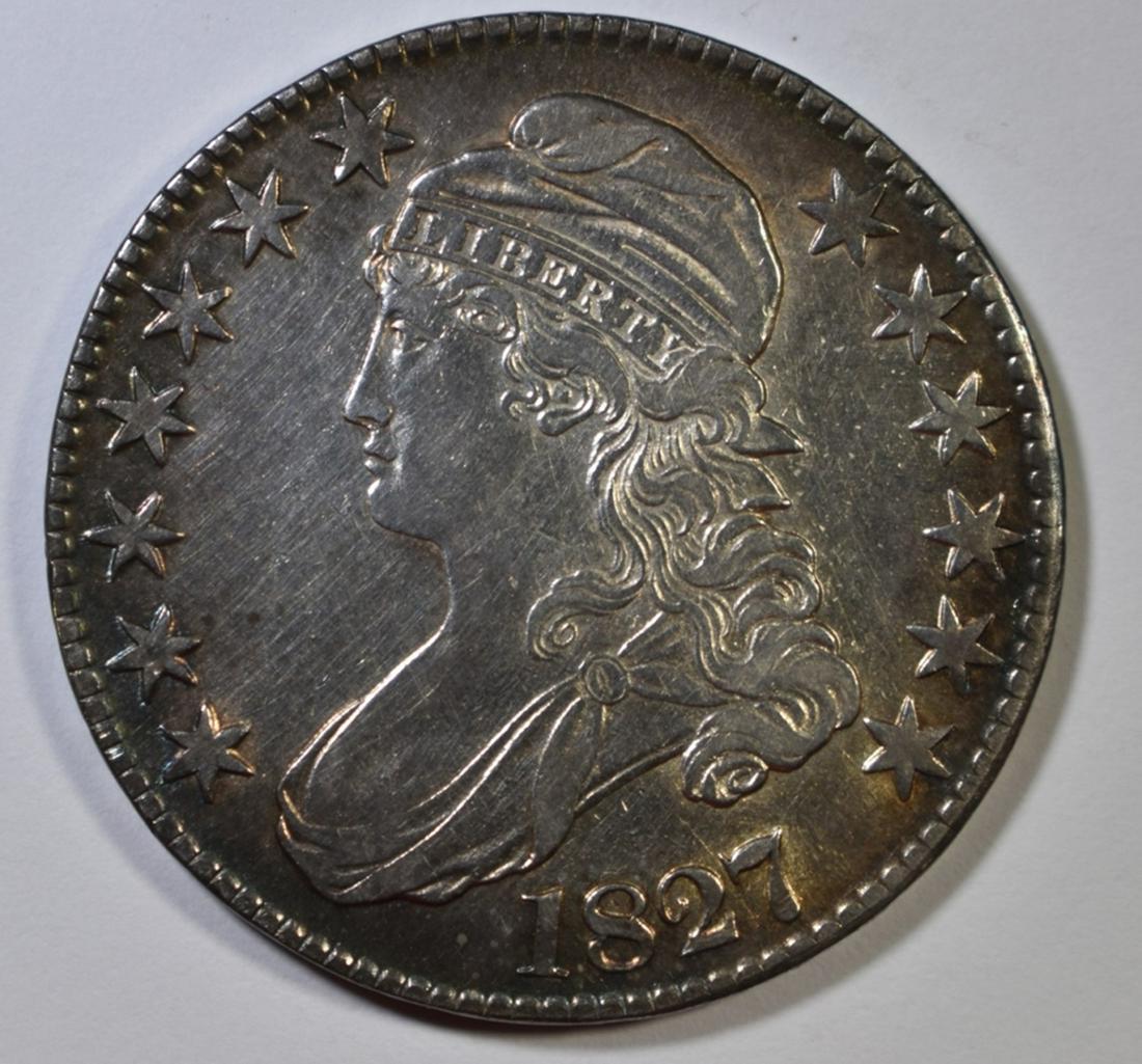 1827 BUST HALF DOLLAR CH AU (1 of 2)