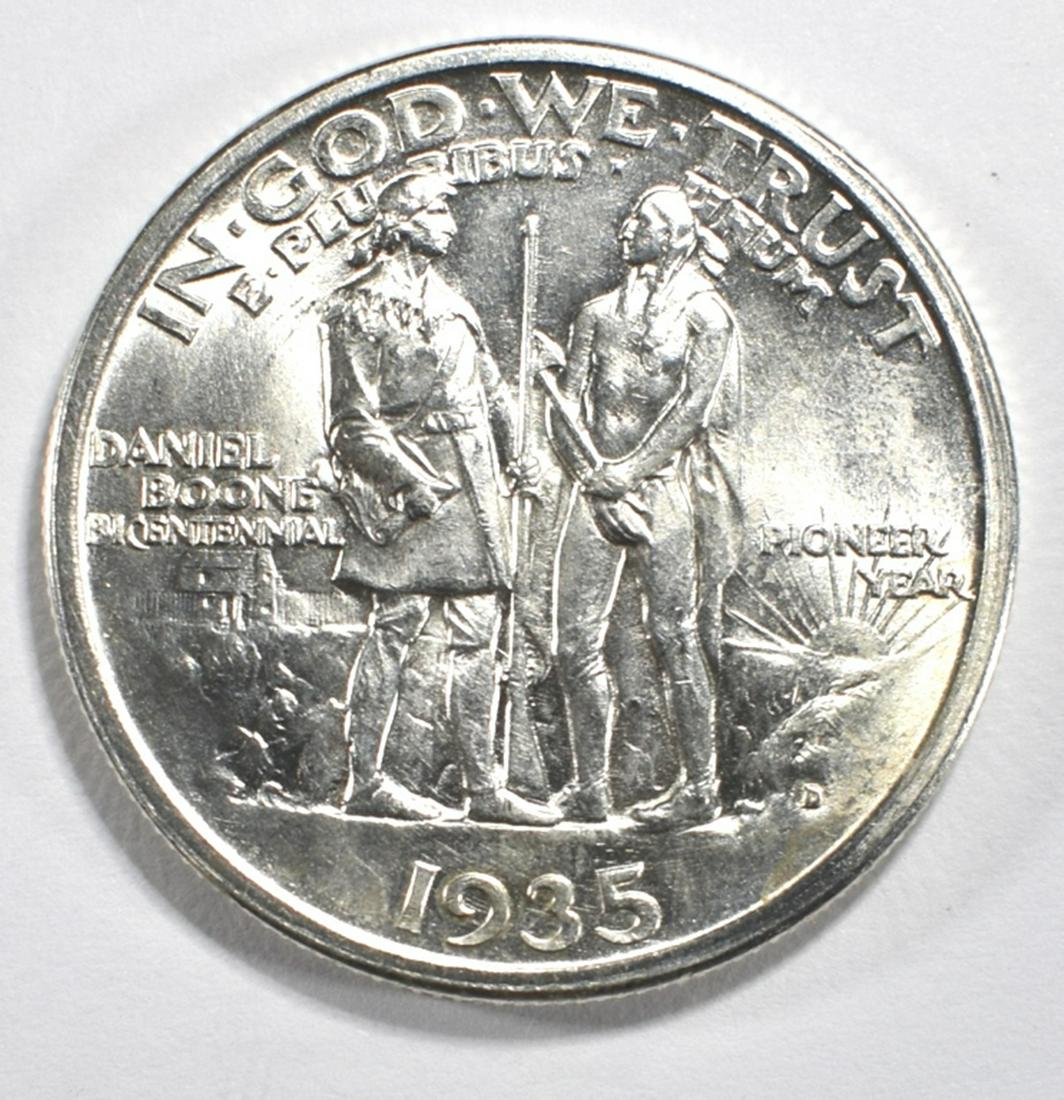 1935-D BOONE COMMEM HALF DOLLAR GEM BU (1 of 2)