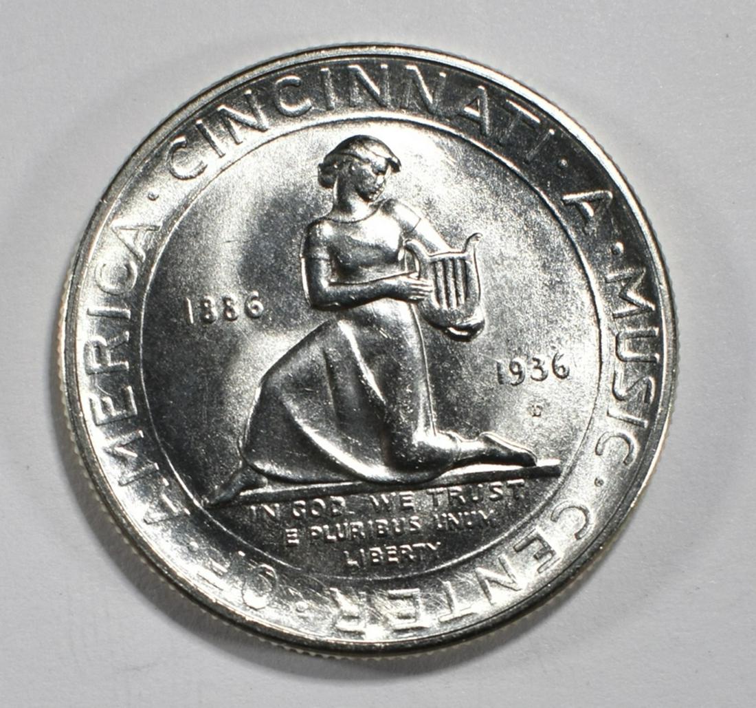 1936-D CINCINNATI COMMEM HALF DOLLAR CH BU (1 of 2)