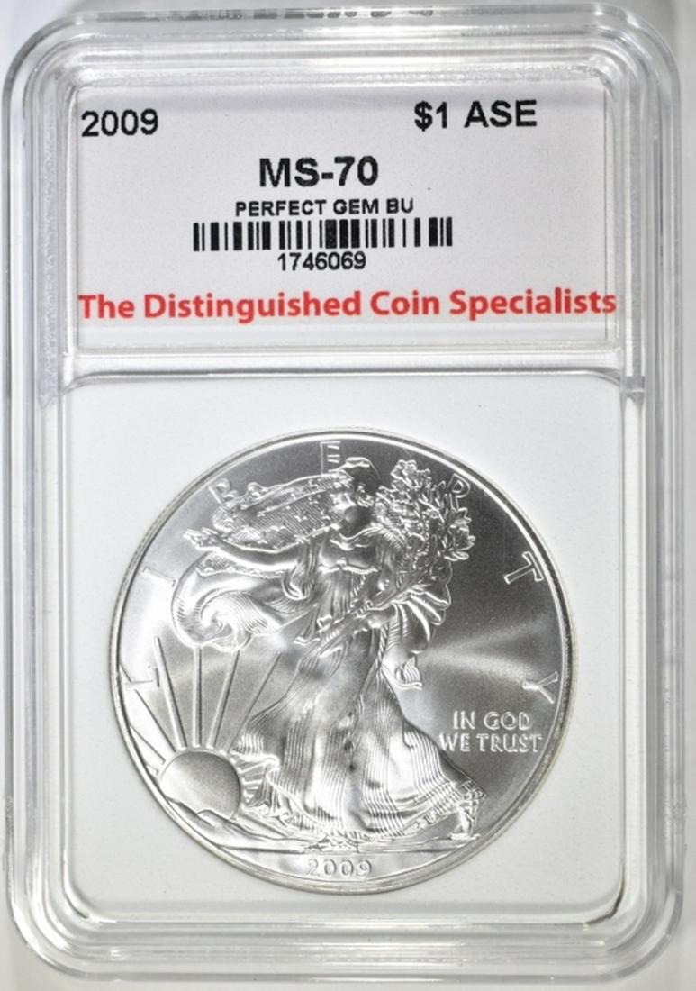 2009 AMERICAN SILVER EAGLE, TDCS PERFECT GEM BU (1 of 4)