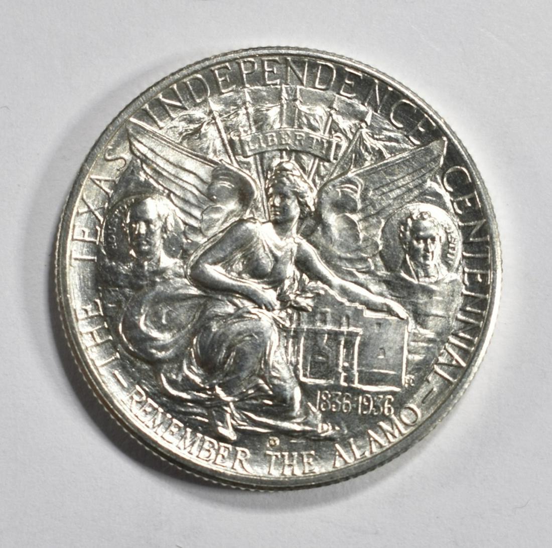1936-D TEXAS COMMEM HALF DOLLAR GEM BU (1 of 2)