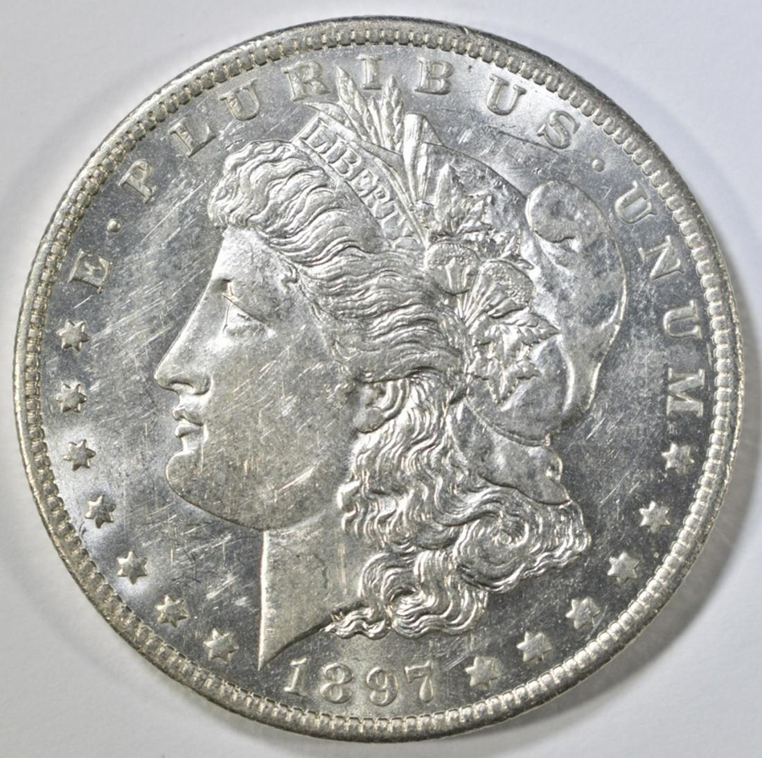 1897-O MORGAN DOLLAR   GEM BU (1 of 2)