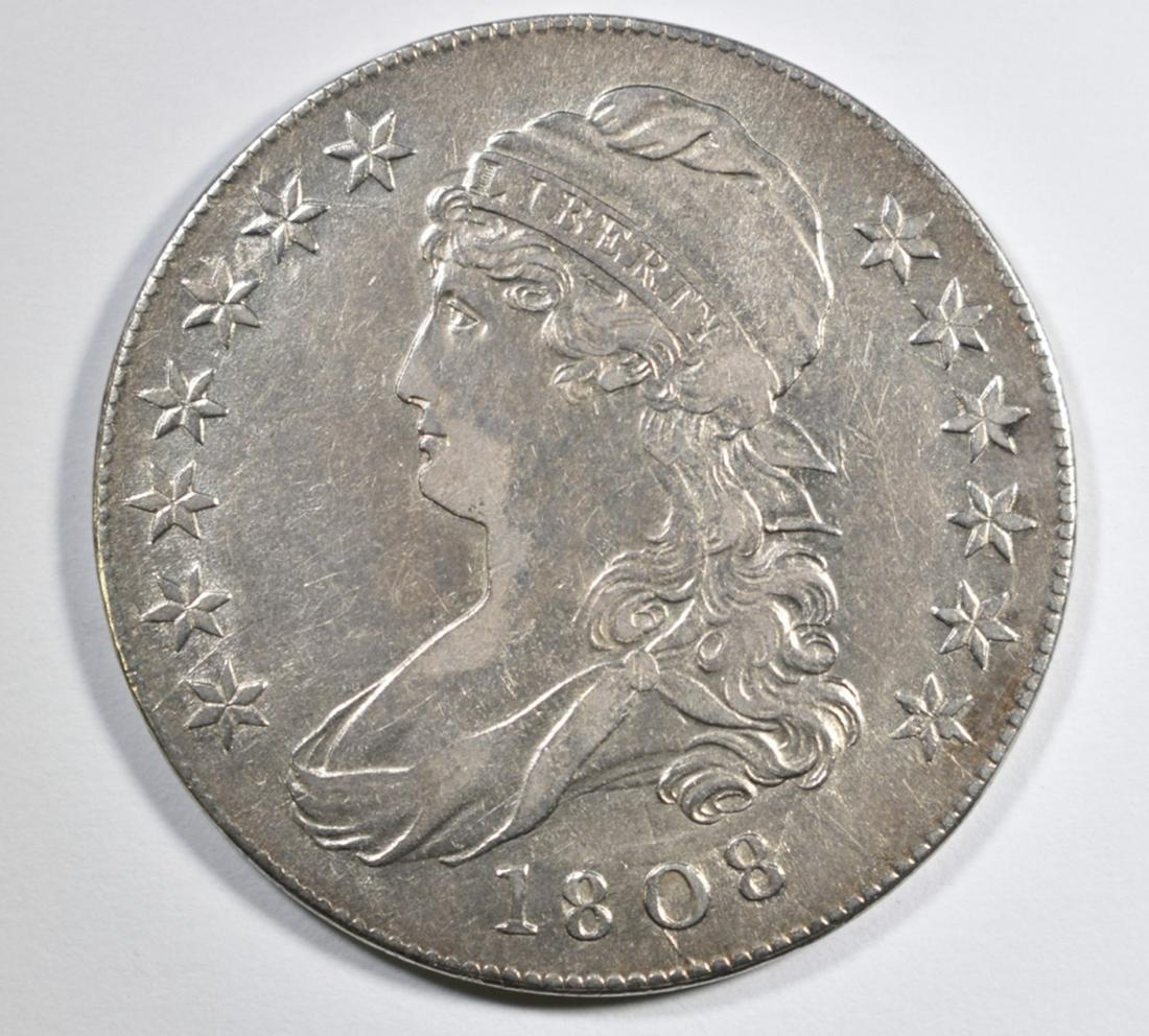 1808 BUST HALF DOLLAR  AU (1 of 2)