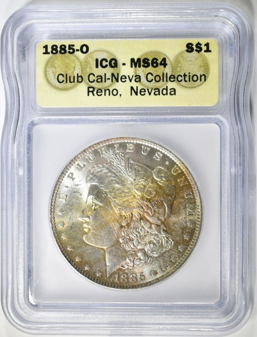 1885-O MORGAN DOLLAR  ICG MS-64 (1 of 4)