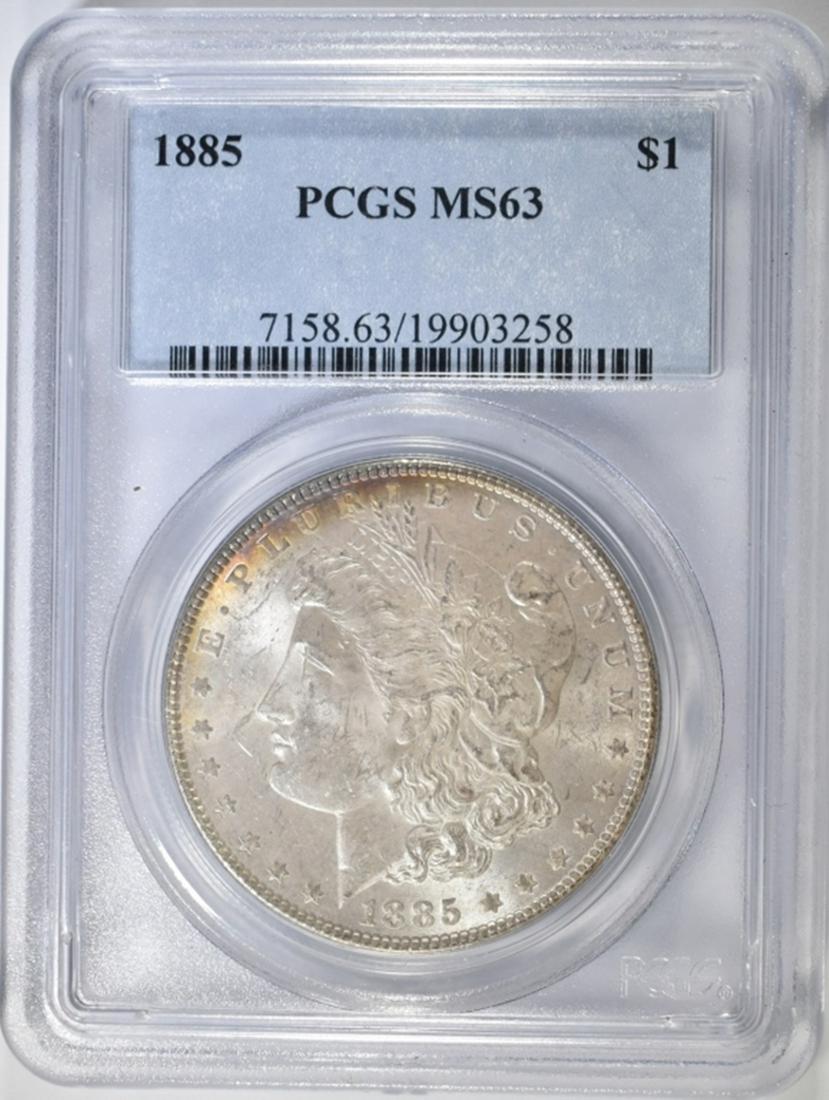 1885 MORGAN DOLLAR  PCGS MS-63 (1 of 4)