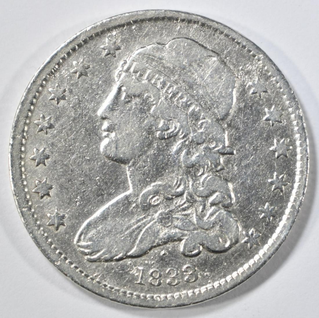 1833 BUST QUARTER  XF (1 of 2)