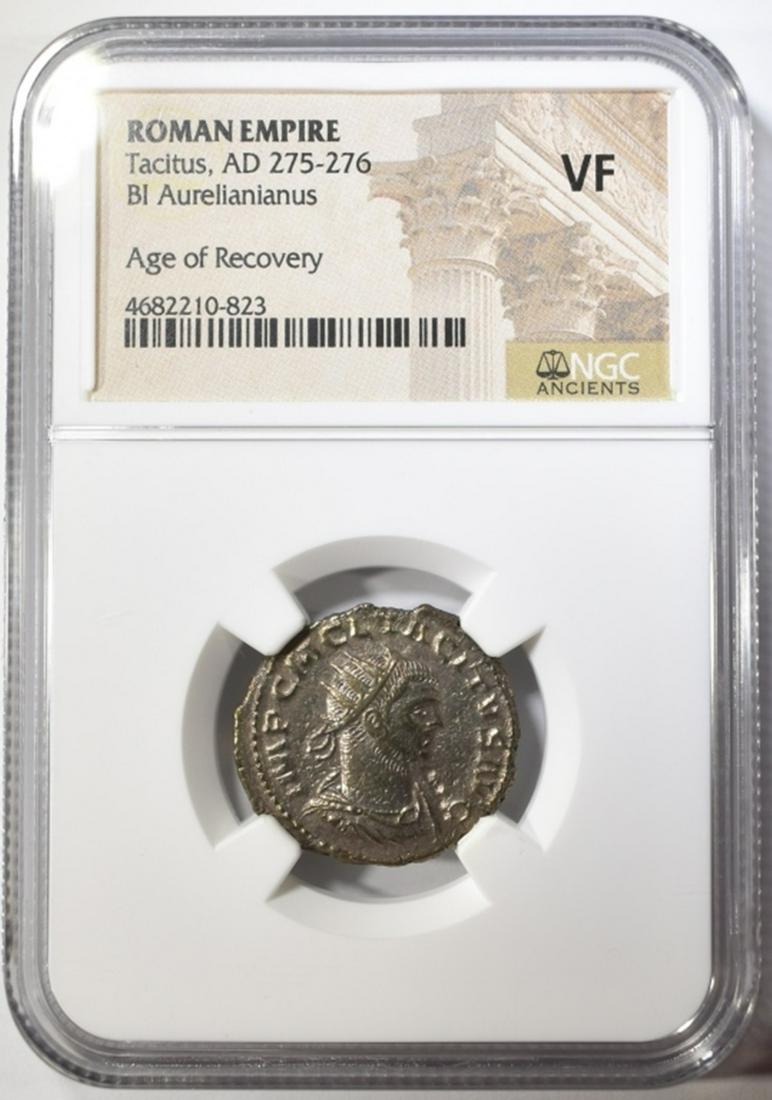 AD 275-276 TACITUS, BI AURELIANIANUS  NGC VF (1 of 4)