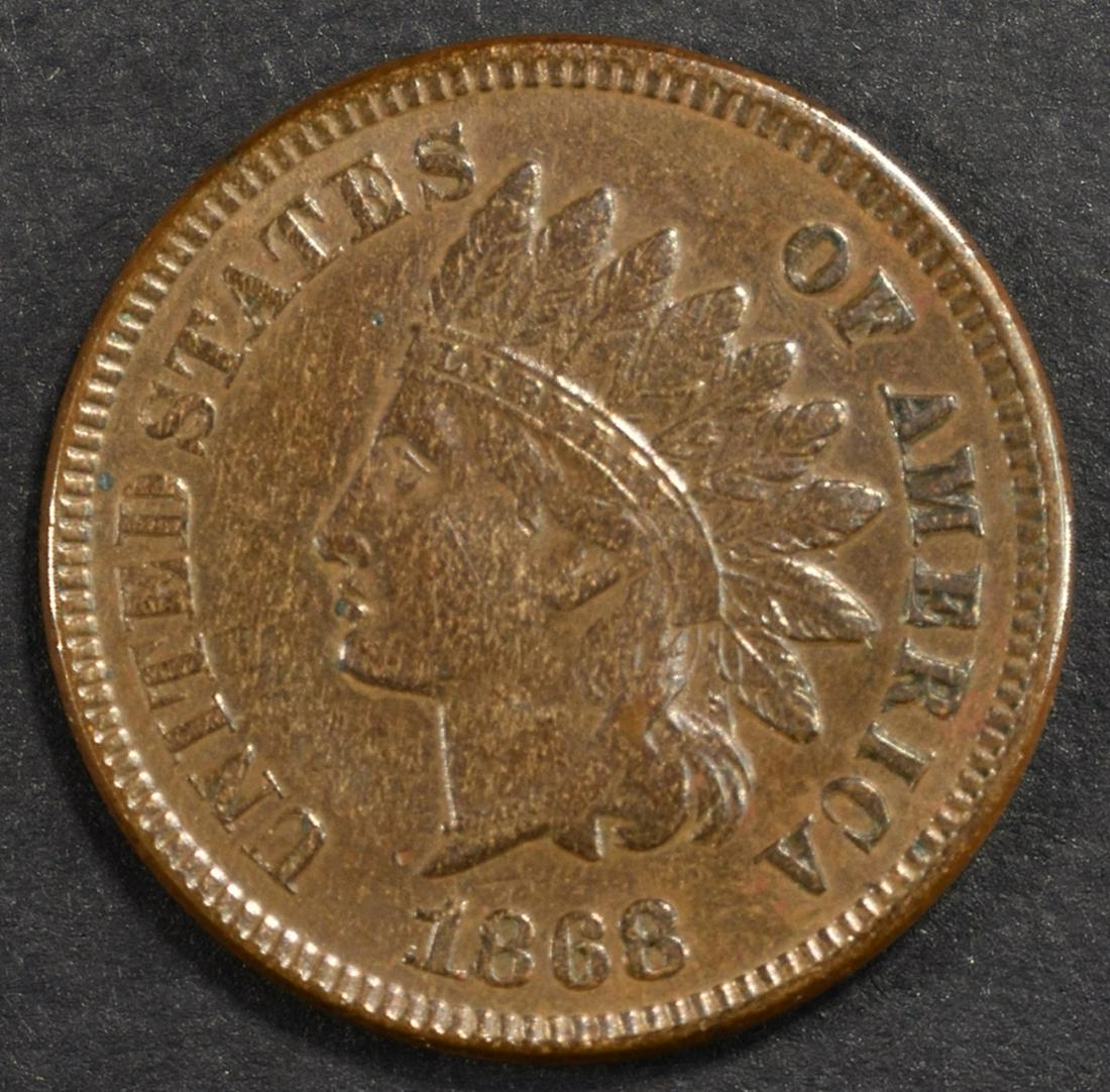 1868 INDIAN HEAD CENT  AU (1 of 2)
