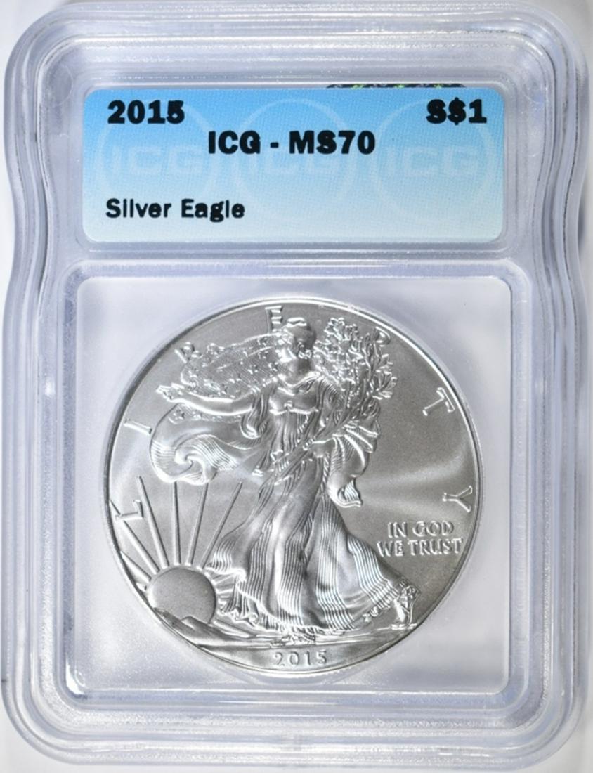 2015 SILVER EAGLE ICG MS-70 (1 of 4)