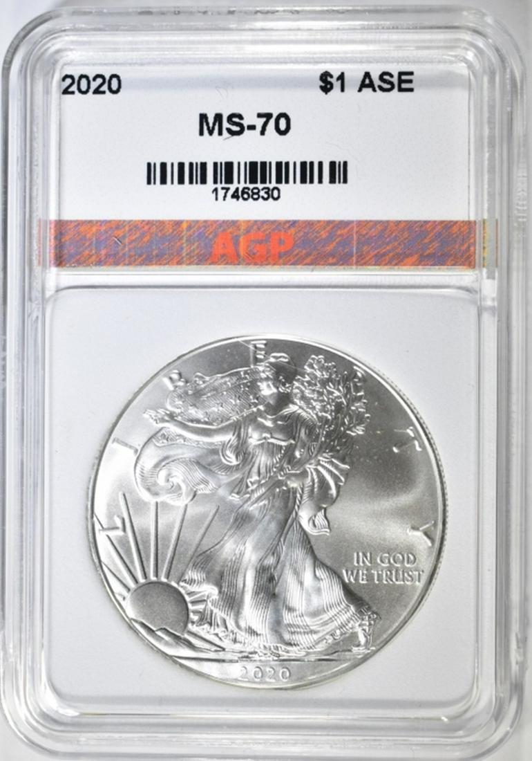 2020 AMERICAN SILVER EAGLE AGP PERFECT GEM BU (1 of 4)