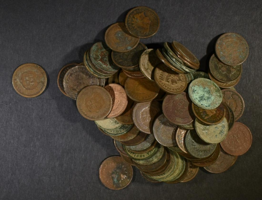 100 CIRC MIXED DATE INDIAN HEAD CENTS (1 of 2)