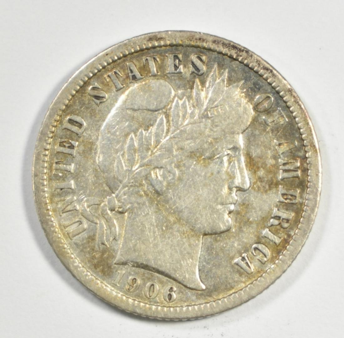 1906-O BARBER DIME XF/AU (1 of 2)