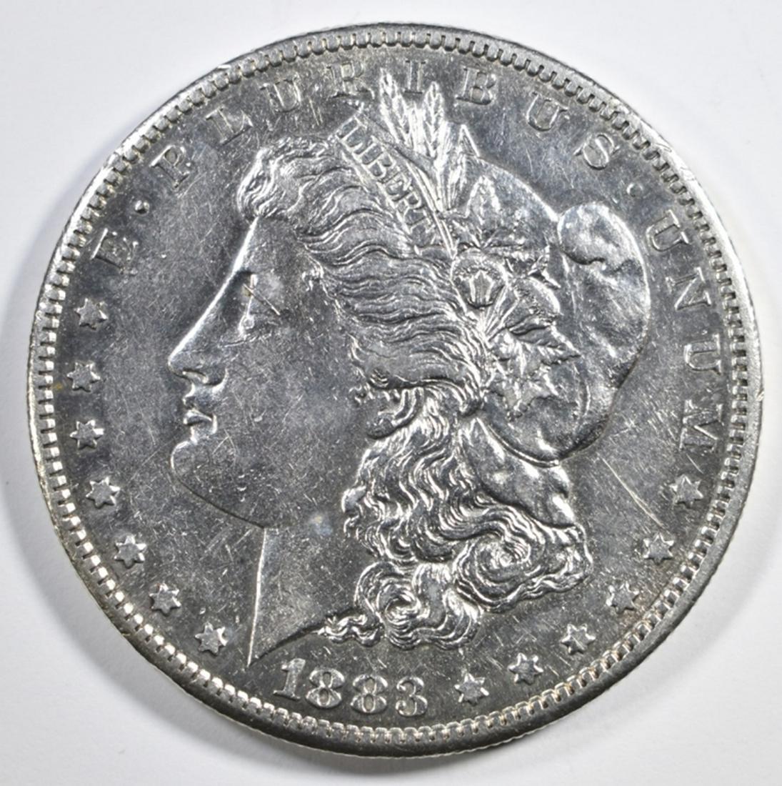 1883-S MORGAN DOLLAR  AU/BU (1 of 2)