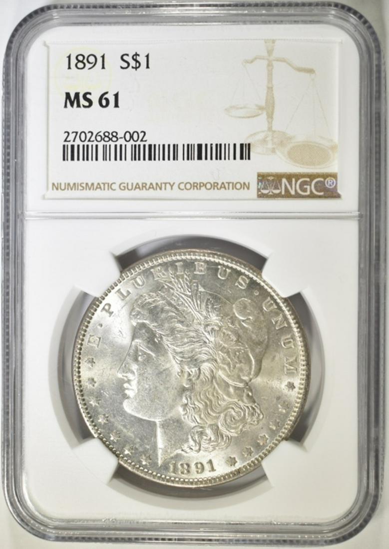 1891 MORGAN DOLLAR  NGC MS-61 (1 of 4)