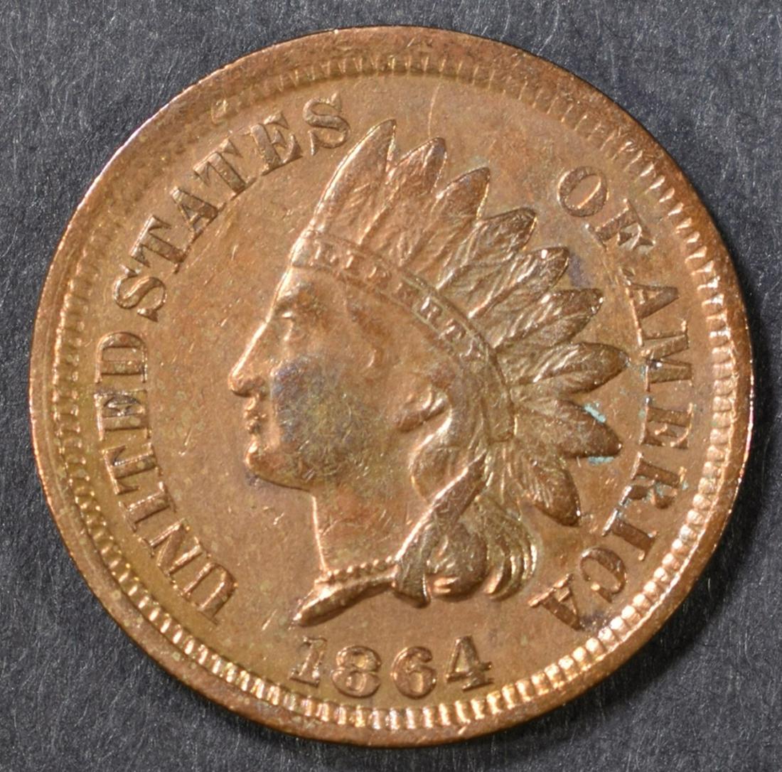 1864 BRONZE INDIAN CENT XF (1 of 2)