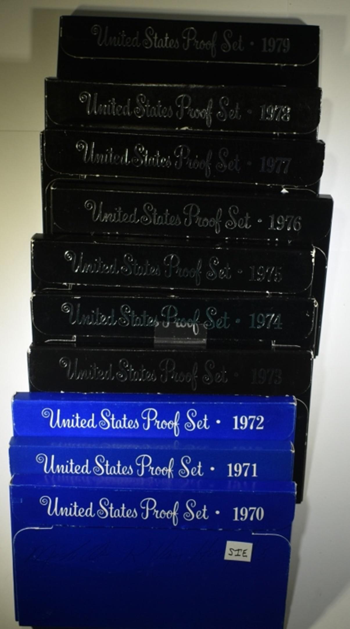 1970-79 U.S. PROOF SETS IN NICE ORIG PACKAGING (1 of 3)