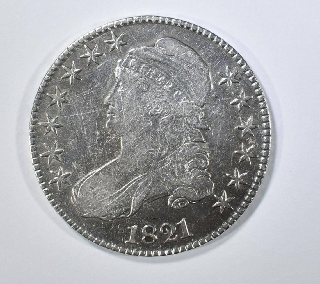1821 BUST HALF DOLLAR  XF (1 of 2)