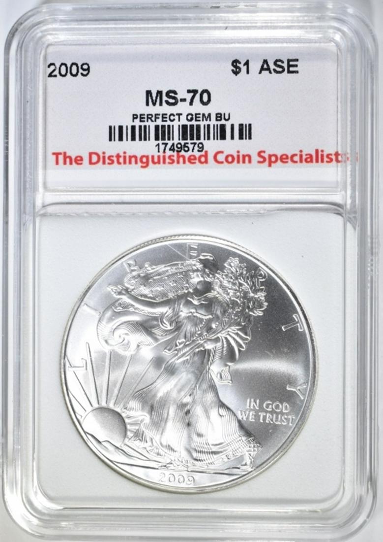 2009 AMERICAN SILVER EAGLE, TDCS PERFECT GEM BU (1 of 4)