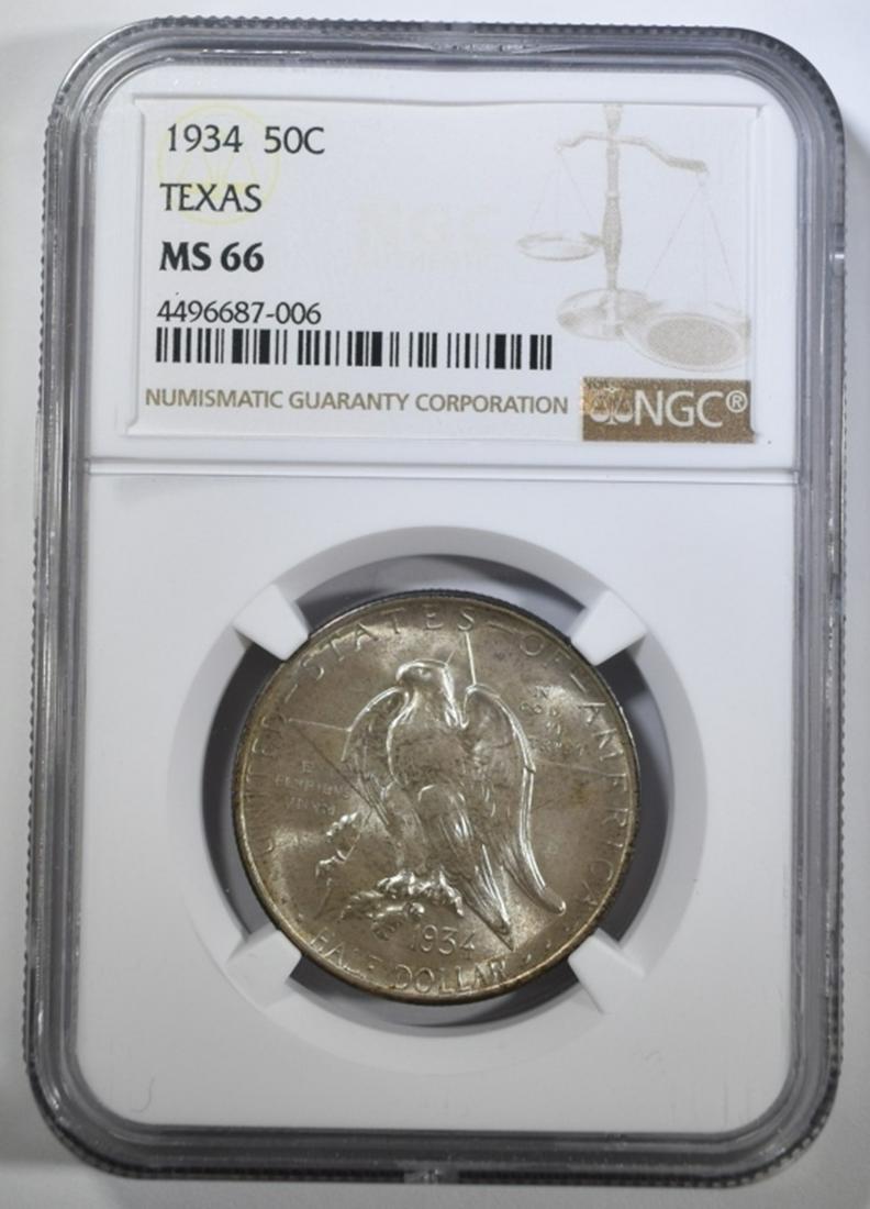 1934 TEXAS COMMEM HALF DOLLAR  NGC MS-66 (1 of 4)